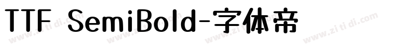 TTF SemiBold字体转换